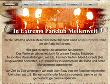 Tablet Screenshot of inextremo-fanclub.de